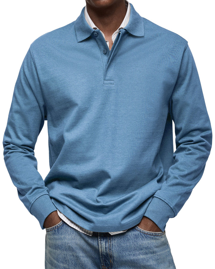 Camisa Polo Manga Longa Moletinho
