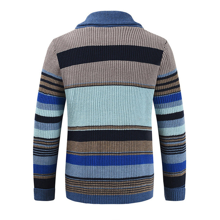 Cardigan Retrô Listras Coloridas