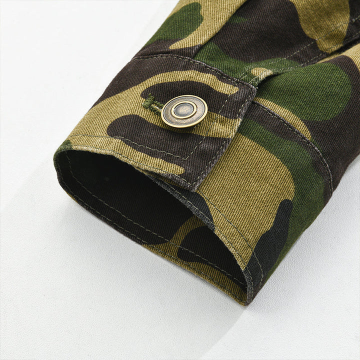 Jaqueta Masculina Camuflada Militar