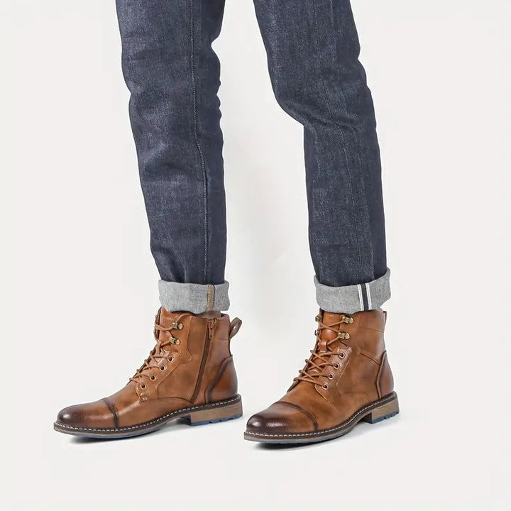 Bota Casual Costura Aparente