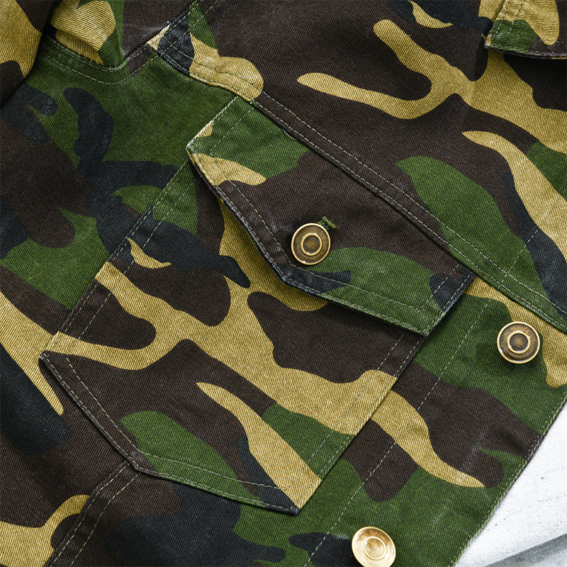 Jaqueta Masculina Camuflada Militar