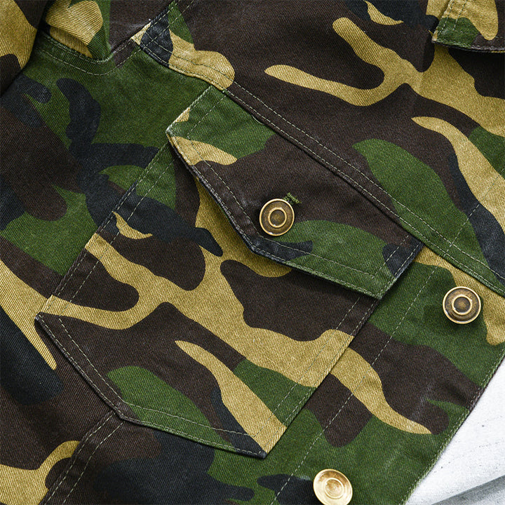 Jaqueta Masculina Camuflada Militar