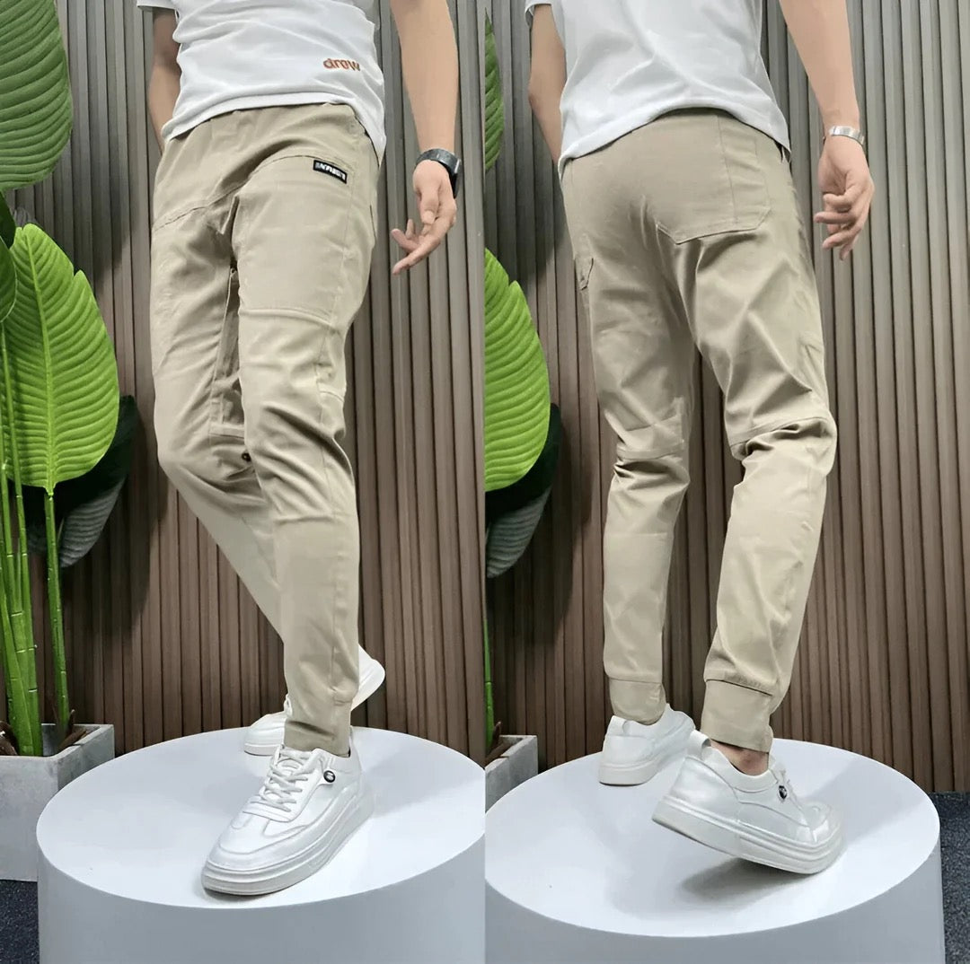 Calça Cargo Slim Fit Elástico