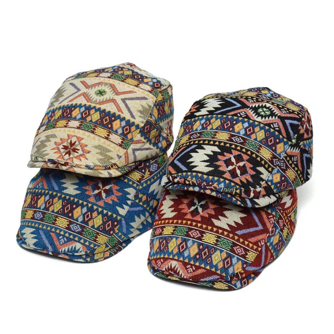 Flat Cap Desenhos Geométricos