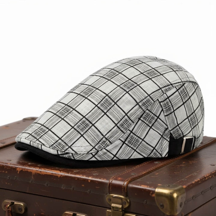 Flat Cap Estampa Xadrez
