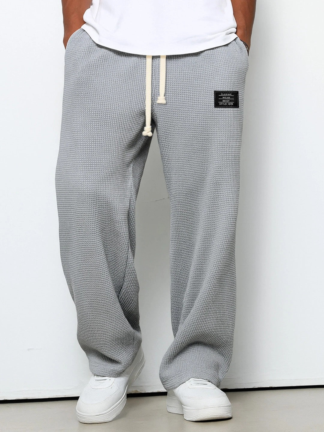 Calça Moletom Textura Waffle