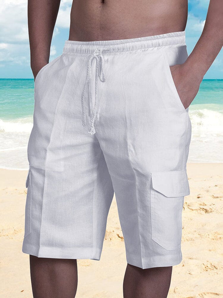 Bermuda Masculina Linho Natural