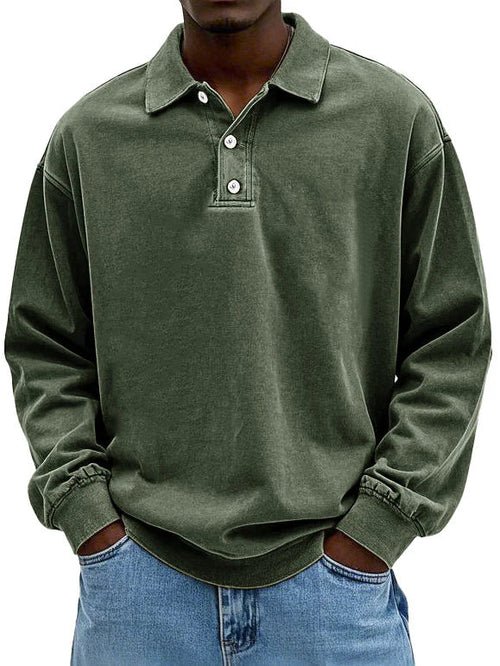 Camisa Polo Manga Longa Oversized