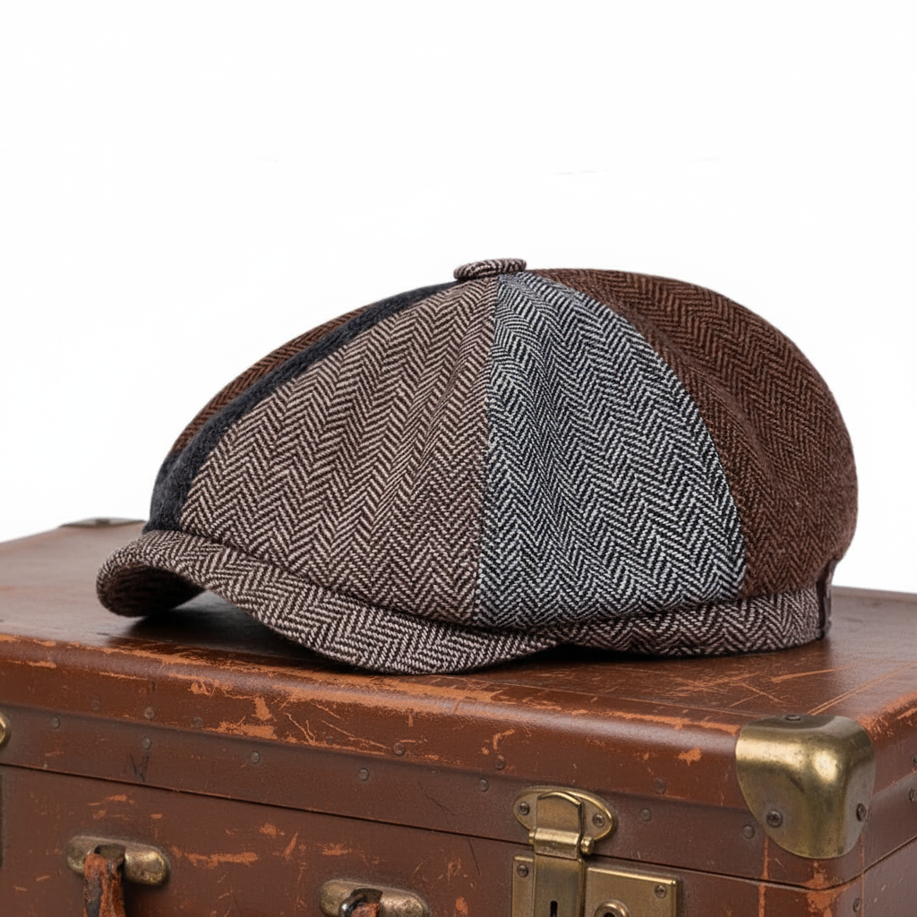 Flat Cap Patchwork Premium