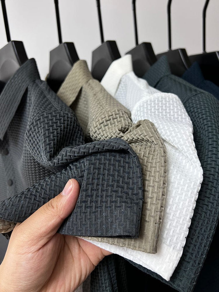 Camisa Polo Textura Cestaria