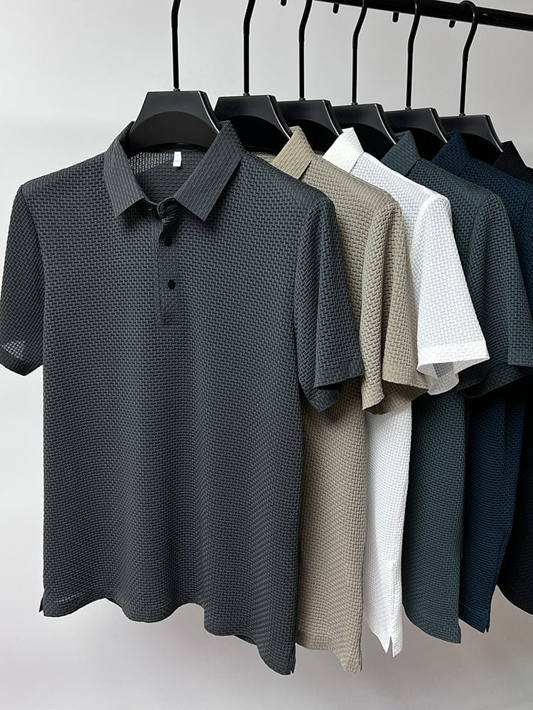 Camisa Polo Textura Cestaria