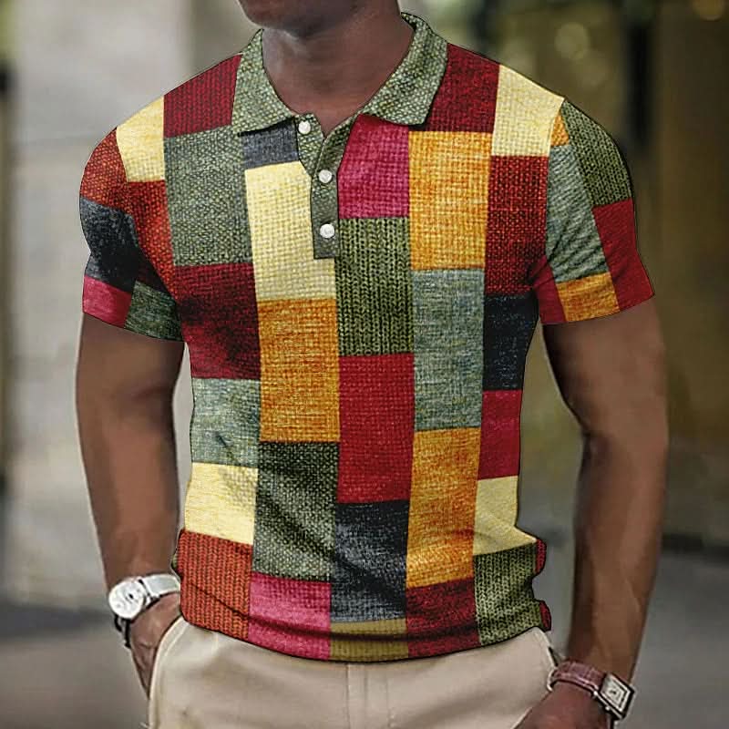 Camisa Polo Patchwork
