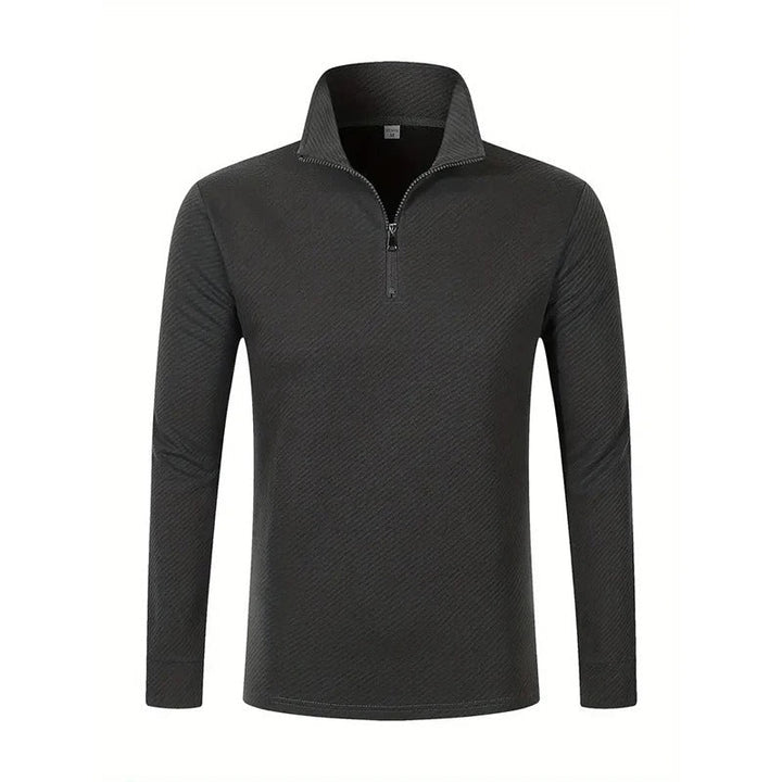 Camisa Polo Manga Longa com Zíper