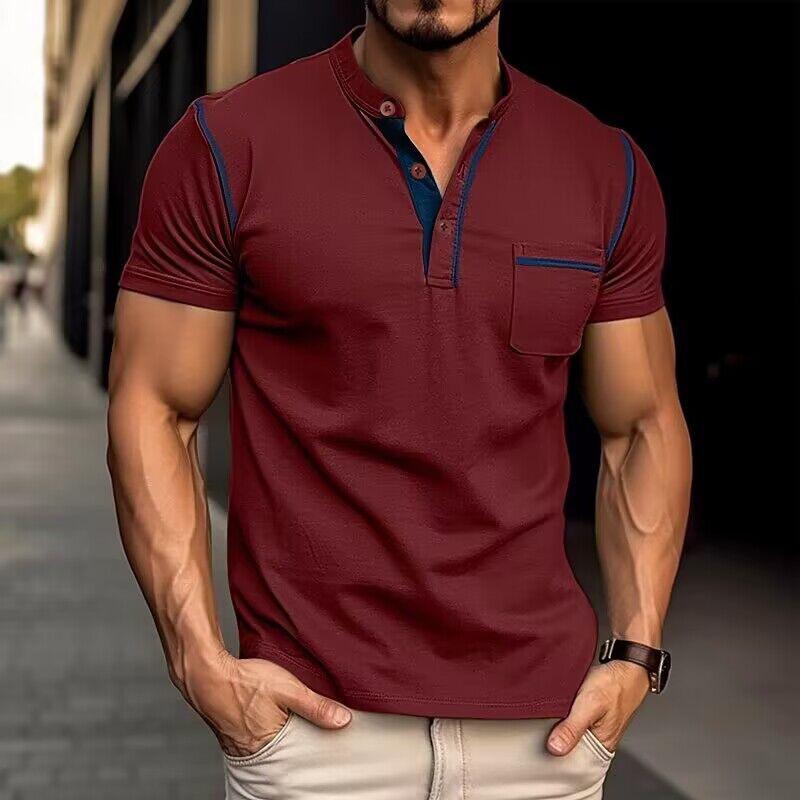 Camisa Polo Masculina com Bolso