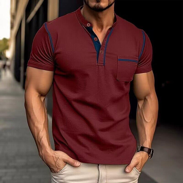 Camisa Polo Masculina com Bolso