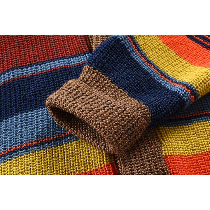 Cardigan Retrô Listras Coloridas