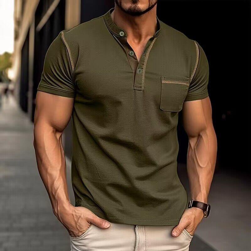 Camisa Polo Masculina com Bolso