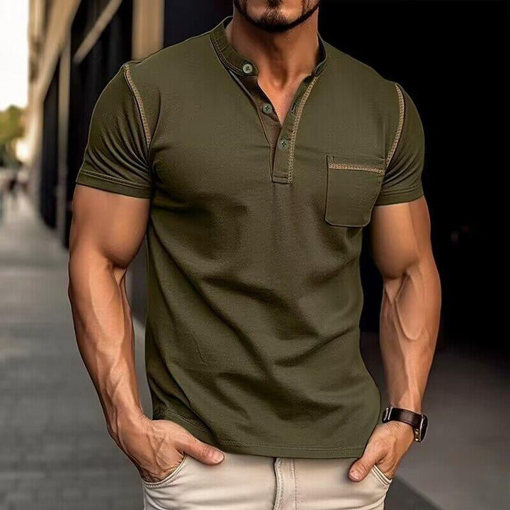 Camisa Polo Masculina com Bolso